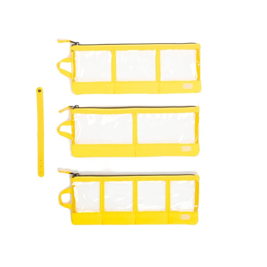 Accessories Lug | Envelope 3Pc Clearview Zip Organizers