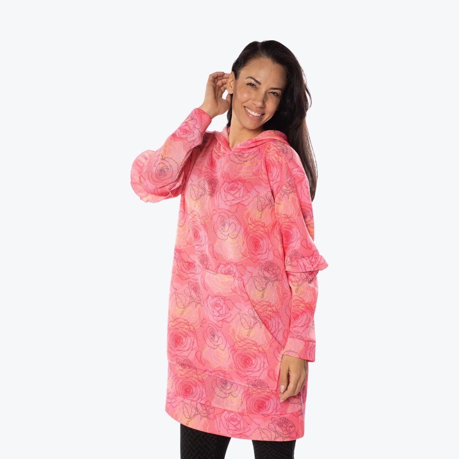 Apparel Lug | Peekaboo Sweater Fleece Tunic Hoodie